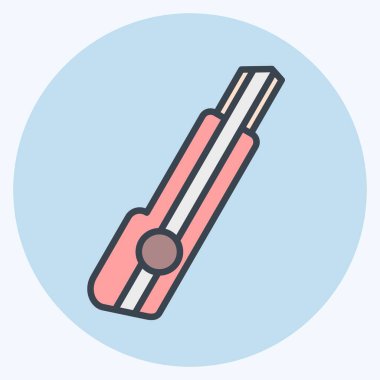 Simge Kesicisi. Tamir Aletleri sembolüyle ilgili. renk arkadaşı stili. dizayn edilebilir