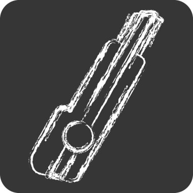 Simge Kesicisi. Tamir Aletleri sembolüyle ilgili. Tebeşir stili. dizayn edilebilir