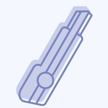 Simge Kesicisi. Tamir Aletleri sembolüyle ilgili. İki ton stili. dizayn edilebilir