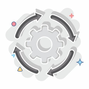 Simge Geliştirme Ayarları. Geliştirme sembolüyle ilgili. çizgi roman biçimi