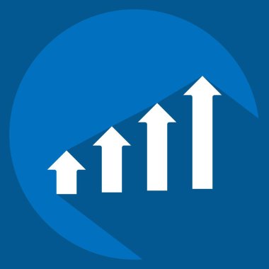 Simge geliştirme adımları. Geliştirme sembolüyle ilgili. uzun gölge biçimi