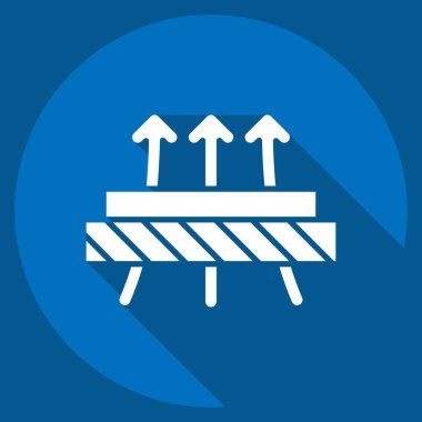 Simge Yayılmış. Kumaş sembolüyle ilgili. Uzun gölge tarzı. dizayn edilebilir