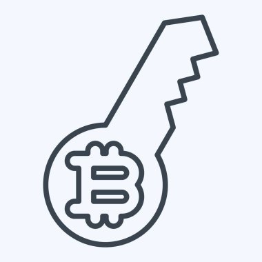 Simge Dijital Anahtarı. Kripto para birimi sembolüyle ilgili. satır biçimi