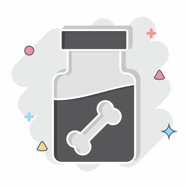 Simge Dipple Yağı. Endüstri sembolüyle ilgili. Çizgi roman. dizayn edilebilir