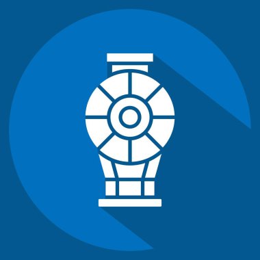 İkon Dirilebilir. Araç sembolüyle ilgili. Uzun gölge tarzı. düzenlenebilir