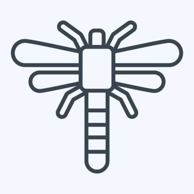 Simge Yusufçuğu. Böceklerin sembolü. Sıra tarzı. dizayn edilebilir