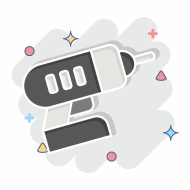 Simge Sondajı. Tamir Aletleri sembolüyle ilgili. Çizgi roman. dizayn edilebilir