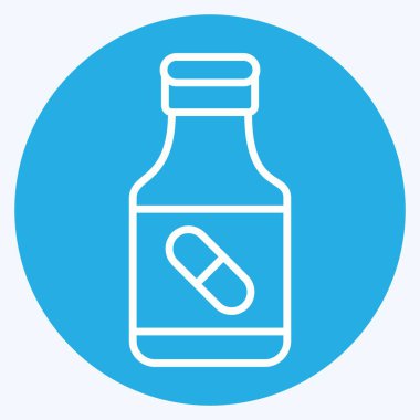 İkon Uyuşturucular. Biyomühendislik sembolüyle ilgili. mavi gözler tarzı