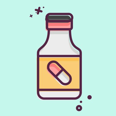 İkon Uyuşturucular. Biyomühendislik sembolüyle ilgili. MBE biçimi