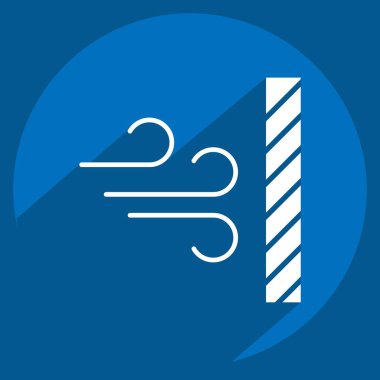 Simge Toz geçirmez. Kumaş sembolüyle ilgili. Uzun gölge tarzı. dizayn edilebilir