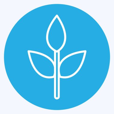 İkon çevre dostu kumaş. Kumaş sembolüyle ilgili. Mavi gözlü. dizayn edilebilir