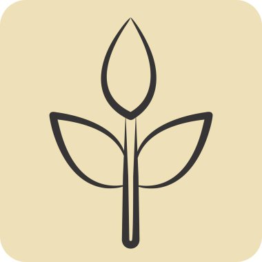 İkon çevre dostu kumaş. Kumaş sembolüyle ilgili. El çizimi tarzı. dizayn edilebilir