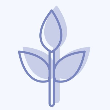 İkon çevre dostu kumaş. Kumaş sembolüyle ilgili. İki ton stili. dizayn edilebilir