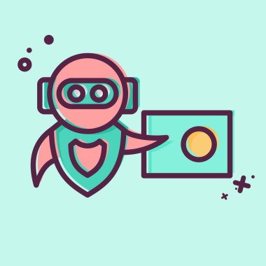 Simge Eğitimi. Yapay Zeka sembolüyle ilgili. MBE biçimi