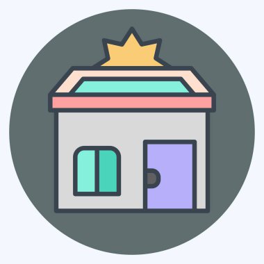 İkon Verimliliği Dünyayı Kurtarır. Dünya 'yı Kurtarma sembolüyle ilgili. renk eşi biçimi