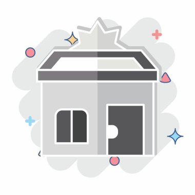 İkon Verimliliği Dünyayı Kurtarır. Dünya 'yı Kurtarma sembolüyle ilgili. çizgi roman biçimi