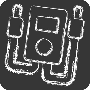 Simge Elektrik Taksimetresi. Tamir Aletleri sembolüyle ilgili. Tebeşir stili. dizayn edilebilir