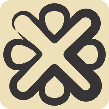 Simge Hatası. Ünlem sembolüyle ilgili. El çizimi tarzı. dizayn edilebilir