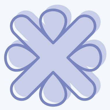 Simge Hatası. Ünlem sembolüyle ilgili. İki ton stili. dizayn edilebilir