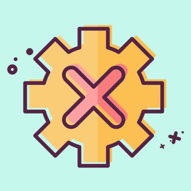 Simge Gear. Ünlem sembolüyle ilgili. MBE tarzı. dizayn edilebilir