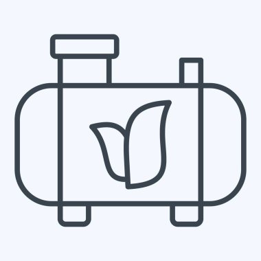 Simge Üretim Biyoyakıtları. Dünya 'yı Kurtarma sembolüyle ilgili. Sıra tarzı. düzenlenebilir