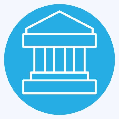 Simge Hükümeti. Denetim sembolüyle ilgili. Mavi gözlü. dizayn edilebilir