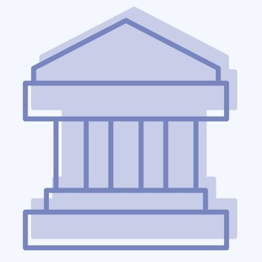 Simge Hükümeti. Denetim sembolüyle ilgili. İki ton stili. dizayn edilebilir