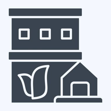 Simge Yeşil Dünyayı Kurtarır. Dünya 'yı Kurtarma sembolüyle ilgili. Kabartma tarzı. düzenlenebilir