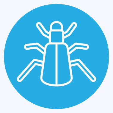 Simge zemini. Böceklerin sembolü. Mavi gözlü. dizayn edilebilir