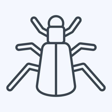 Simge zemini. Böceklerin sembolü. Sıra tarzı. dizayn edilebilir