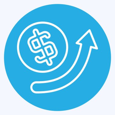 Simge Büyütme oku. Geliştirme sembolüyle ilgili. mavi gözler tarzı