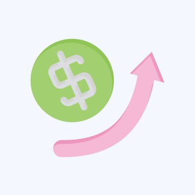 Simge Büyütme oku. Geliştirme sembolüyle ilgili. düz biçim