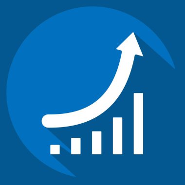 Simge Büyüme Çizelgesi. Geliştirme sembolüyle ilgili. uzun gölge biçimi