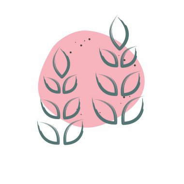 Simge Büyüme Ağacı. Geliştirme sembolüyle ilgili. Renkli Leke Biçimi