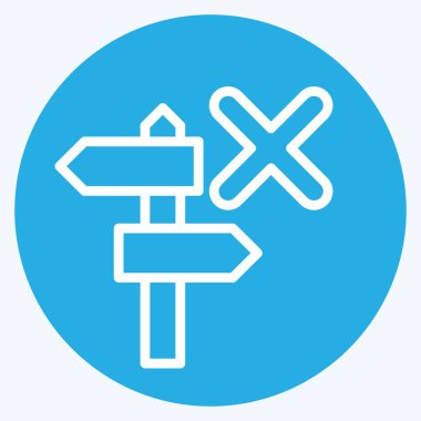 Simge Rehberi. Ünlem sembolüyle ilgili. Mavi gözlü. dizayn edilebilir