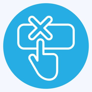 Simge Yardım. Ünlem sembolüyle ilgili. Mavi gözlü. dizayn edilebilir