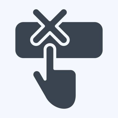 Simge Yardım. Ünlem sembolüyle ilgili. Kabartma tarzı. dizayn edilebilir