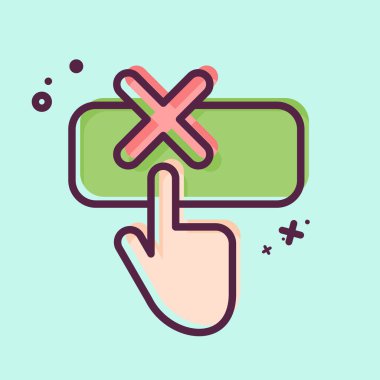 Simge Yardım. Ünlem sembolüyle ilgili. MBE tarzı. dizayn edilebilir