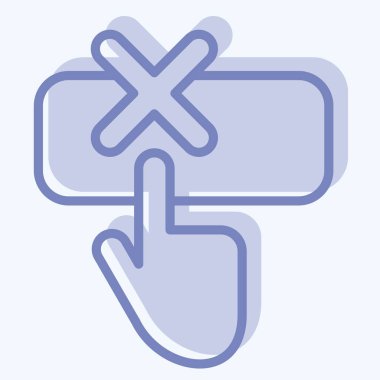 Simge Yardım. Ünlem sembolüyle ilgili. İki ton stili. dizayn edilebilir