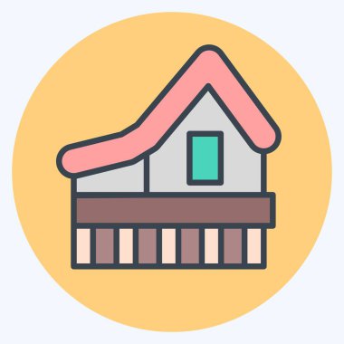 Simge Evi. Kazakistan sembolüyle ilgili. renk arkadaşı stili. dizayn edilebilir