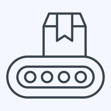 Icon Endüstriyel Robot. Endüstri sembolüyle ilgili. Sıra tarzı. dizayn edilebilir