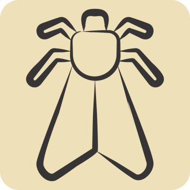 Simge Böceği. Böceklerin sembolü. El çizimi tarzı. dizayn edilebilir