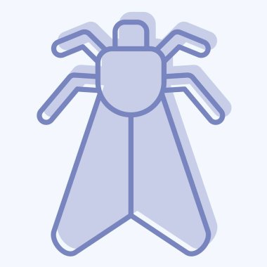 Simge Böceği. Böceklerin sembolü. İki ton stili. dizayn edilebilir