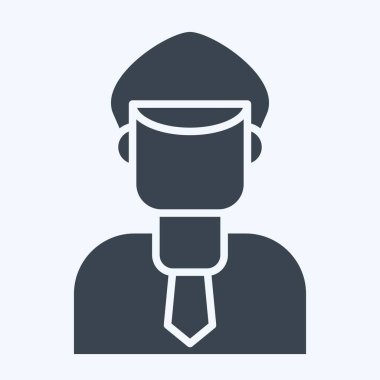 Simge Müfettişi. Denetim sembolüyle ilgili. Kabartma tarzı. dizayn edilebilir