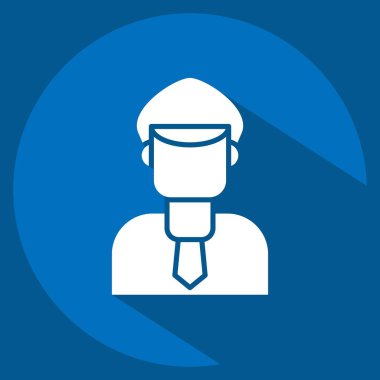 Simge Müfettişi. Denetim sembolüyle ilgili. Uzun gölge tarzı. dizayn edilebilir