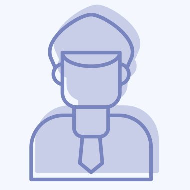 Simge Müfettişi. Denetim sembolüyle ilgili. İki ton stili. dizayn edilebilir