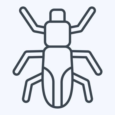 Icon Japon Böceği. Böceklerin sembolü. Sıra tarzı. dizayn edilebilir