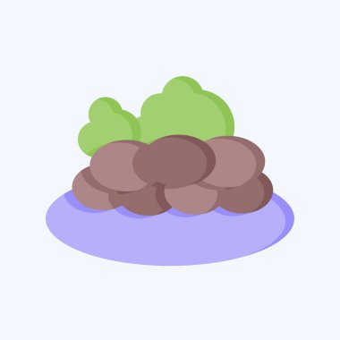 İkon Kazy. Kazakistan sembolüyle ilgili. Düz stil. dizayn edilebilir