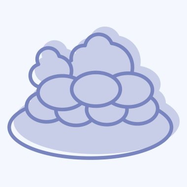 İkon Kazy. Kazakistan sembolüyle ilgili. İki ton stili. dizayn edilebilir