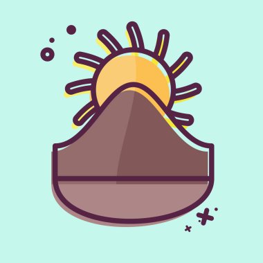 Kırgızistan ikonu. Kazakistan sembolüyle ilgili. MBE tarzı. dizayn edilebilir